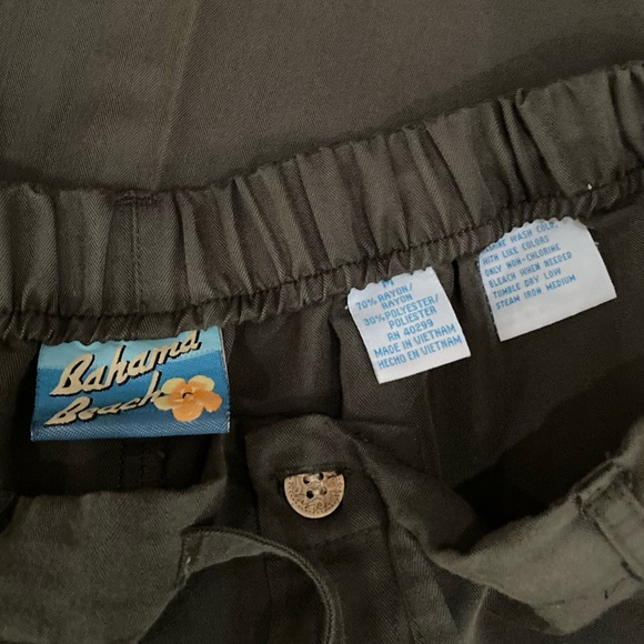 CROP GREEN PANTS - Picture 4 of 4